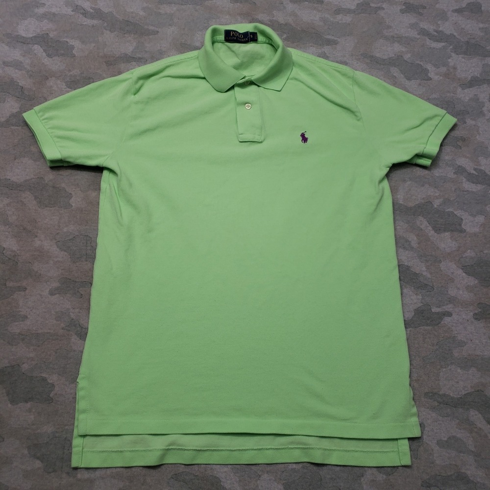 Polo Ralph Lauren Polo Shirt Mens Small Green Short Sleeve